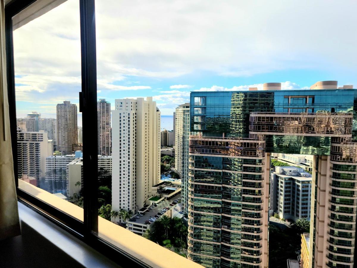 Waikiki Condo High Floor Views Beaches Convention Center Гонолулу Экстерьер фото