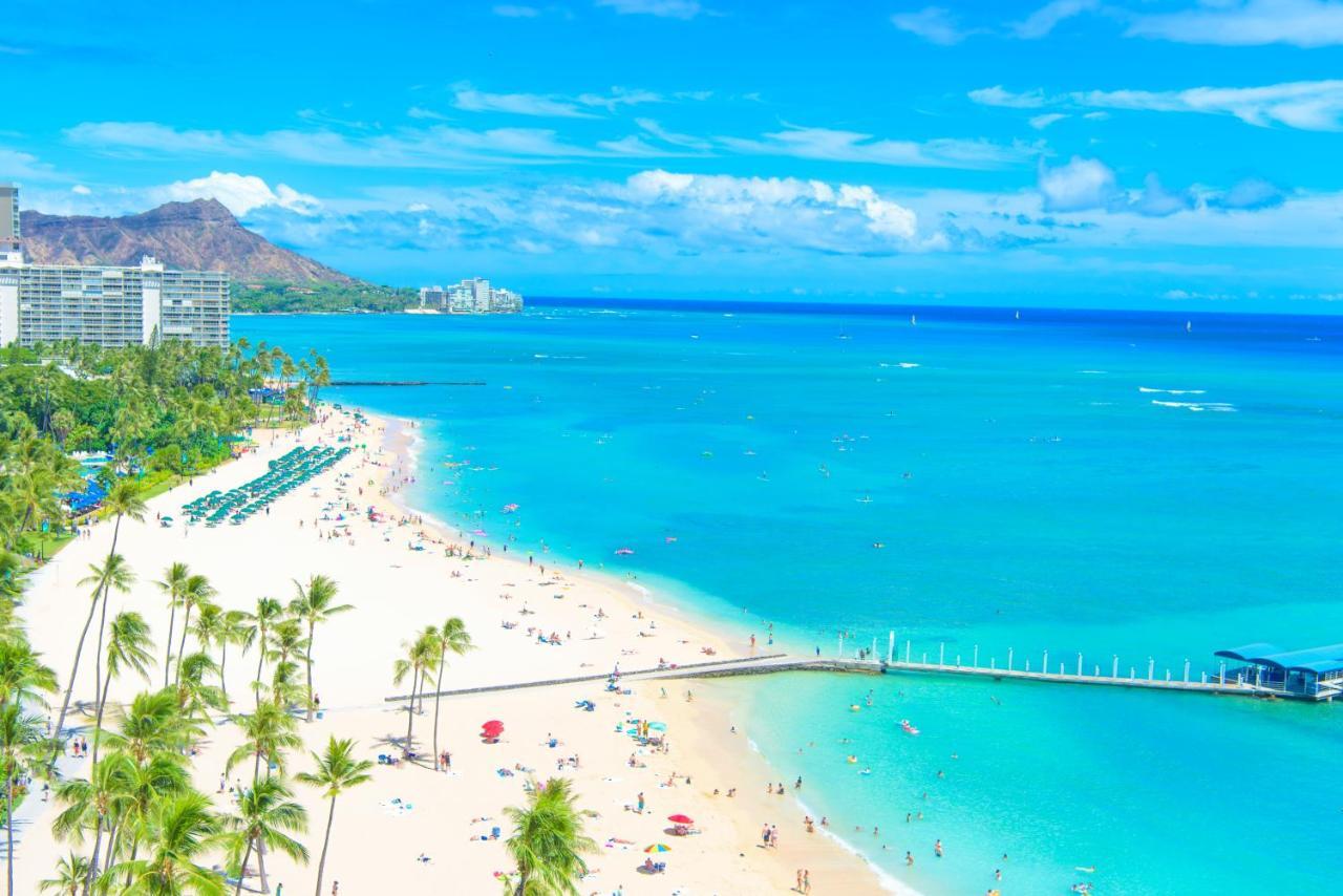 Waikiki Condo High Floor Views Beaches Convention Center Гонолулу Экстерьер фото